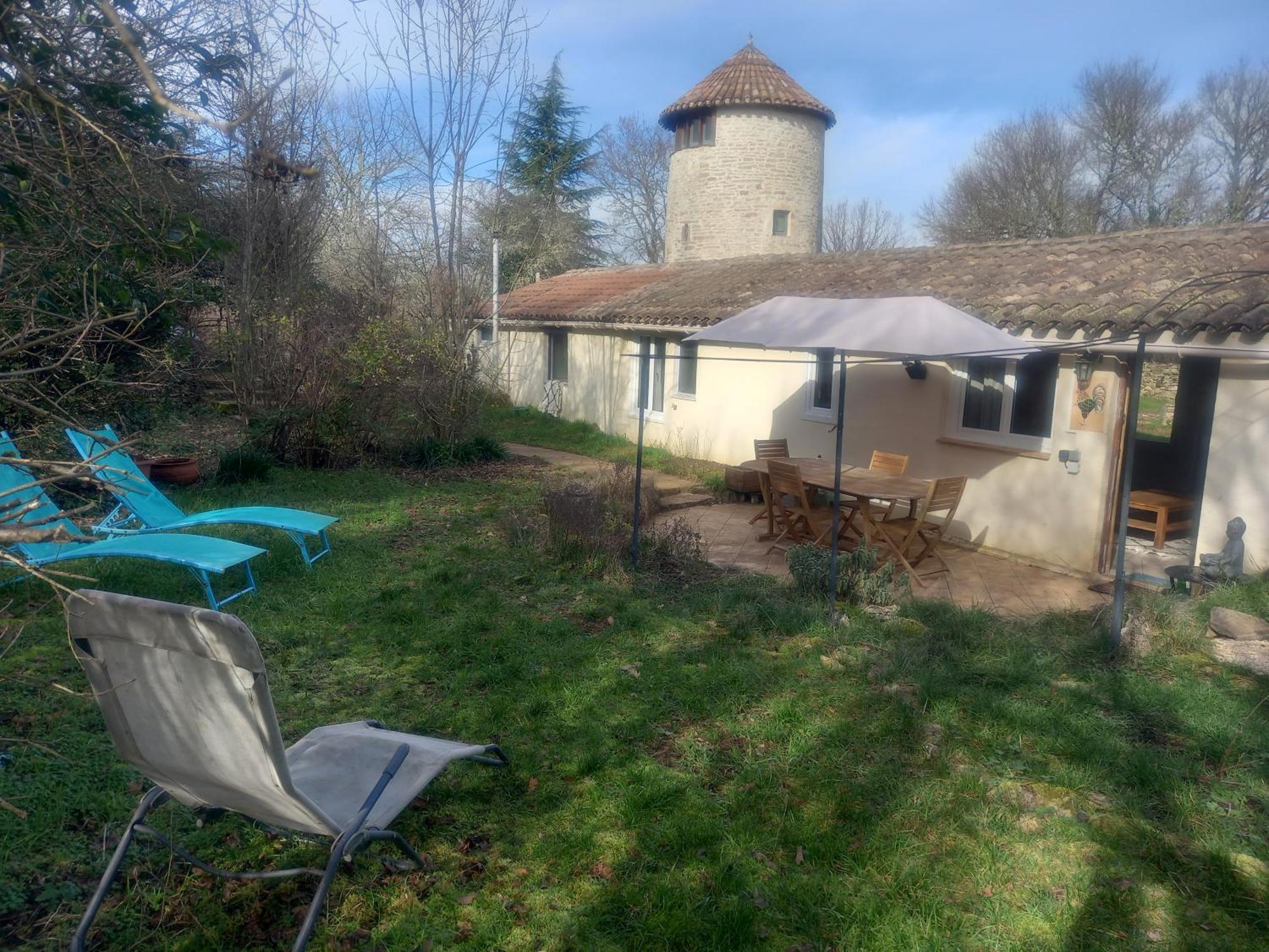 Вилла La Longere Du Moulin Laburgade Экстерьер фото